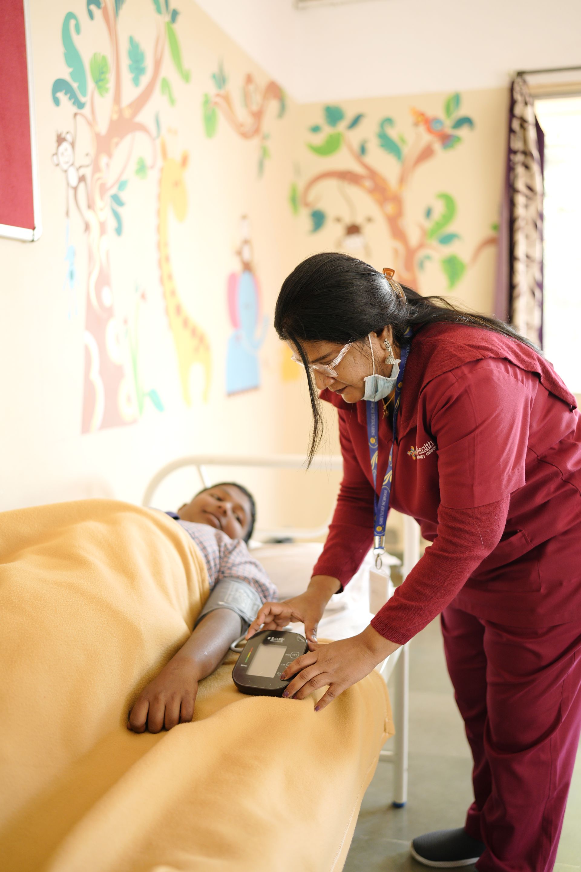 The in-house infirmary at Shivneri School